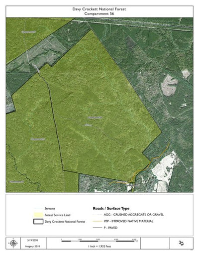 Individal Compartment Map of the Davy Crockett National Forest v74 Preview 1