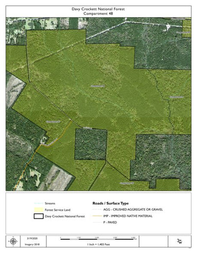 Individal Compartment Map of the Davy Crockett National Forest v65 Preview 1