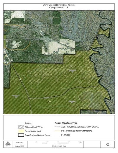 Individal Compartment Map of the Davy Crockett National Forest v21 Preview 1