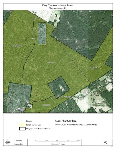 Individal Compartment Map of the Davy Crockett National Forest v41 Preview 1