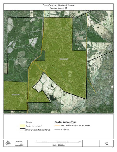 Individal Compartment Map of the Davy Crockett National Forest v80 Preview 1