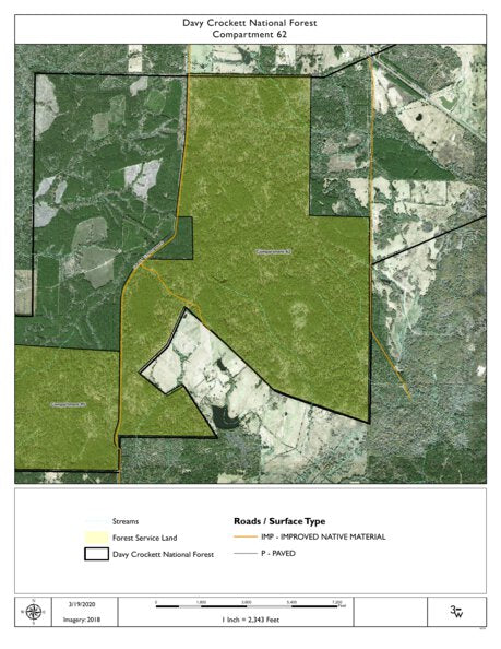 Individal Compartment Map of the Davy Crockett National Forest v80 Preview 1