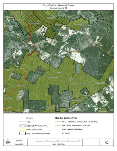 Individal Compartment Map of the Davy Crockett National Forest v43 Preview 1