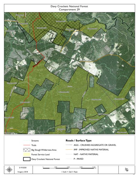 Individal Compartment Map of the Davy Crockett National Forest v43 Preview 1