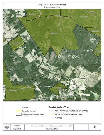 Individal Compartment Map of the Davy Crockett National Forest v49 Preview 1