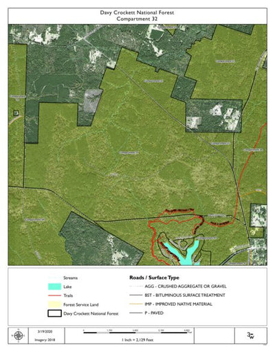 Individal Compartment Map of the Davy Crockett National Forest v47 Preview 1
