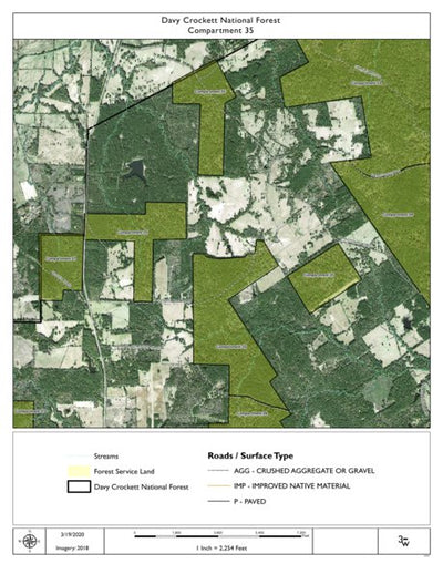 Individal Compartment Map of the Davy Crockett National Forest v50 Preview 1