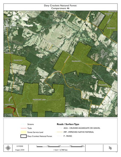 Individal Compartment Map of the Davy Crockett National Forest v62 Preview 1