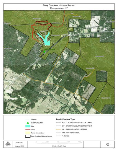 Individal Compartment Map of the Davy Crockett National Forest v64 Preview 1