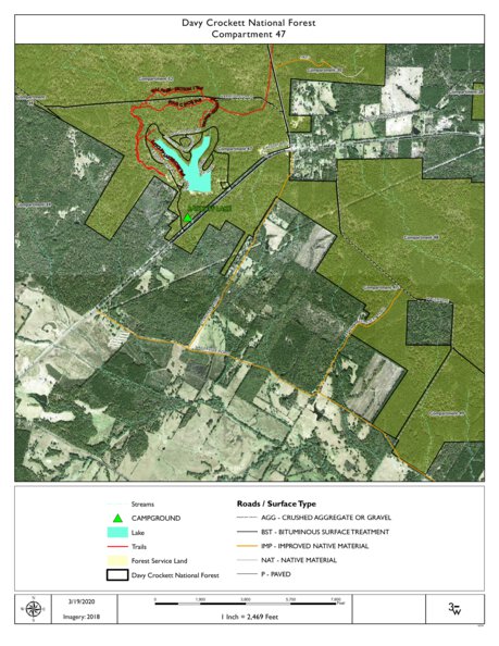 Individal Compartment Map of the Davy Crockett National Forest v64 Preview 1