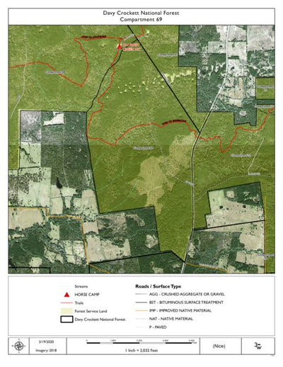 Individal Compartment Map of the Davy Crockett National Forest v87 Preview 1