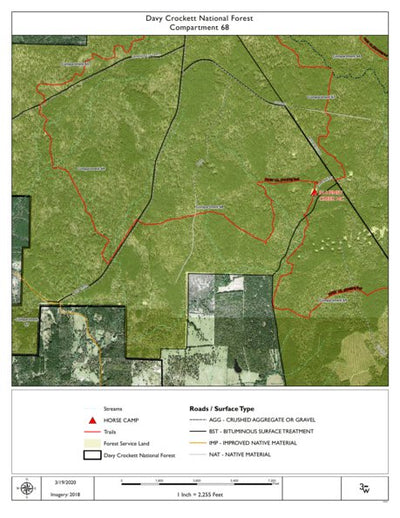 Individal Compartment Map of the Davy Crockett National Forest v86 Preview 1