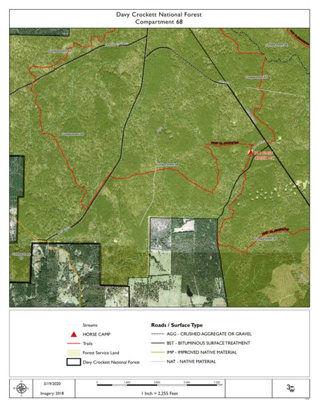 Individal Compartment Map of the Davy Crockett National Forest v86 Preview 1