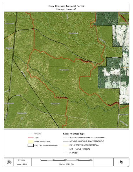 Individal Compartment Map of the Davy Crockett National Forest v84 Preview 1