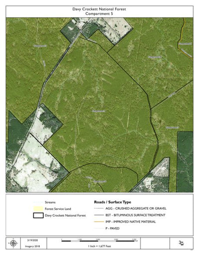Individal Compartment Map of the Davy Crockett National Forest v78 Preview 1