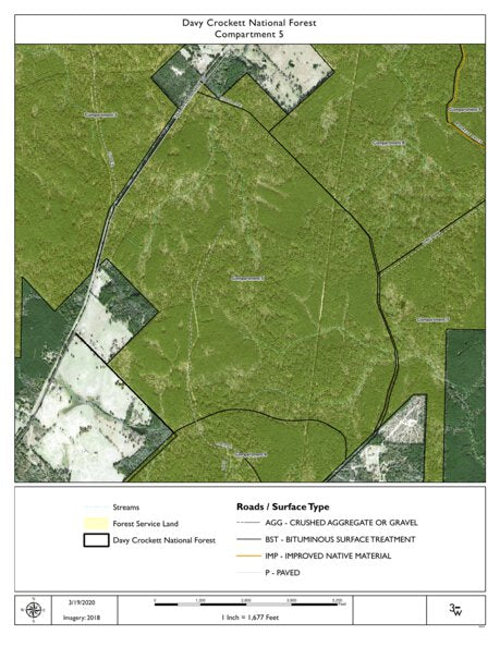 Individal Compartment Map of the Davy Crockett National Forest v78 Preview 1