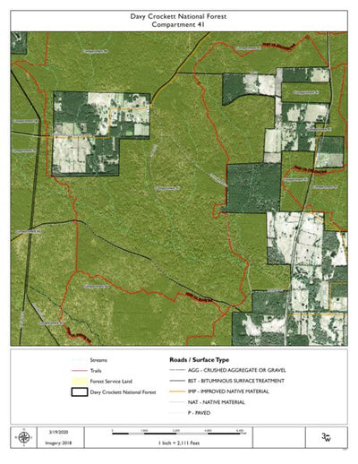 Individal Compartment Map of the Davy Crockett National Forest v57 Preview 1