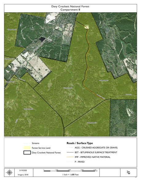 Individal Compartment Map of the Davy Crockett National Forest v109 Preview 1