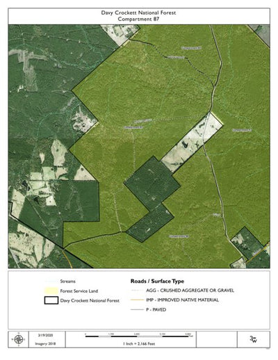 Individal Compartment Map of the Davy Crockett National Forest v106 Preview 1