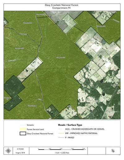Individal Compartment Map of the Davy Crockett National Forest v111 Preview 1