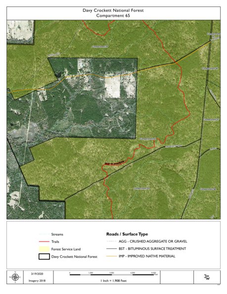 Individal Compartment Map of the Davy Crockett National Forest v83 Preview 1
