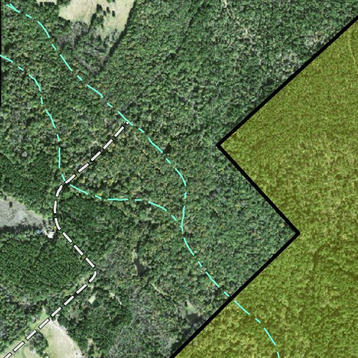 Individal Compartment Map of the Davy Crockett National Forest