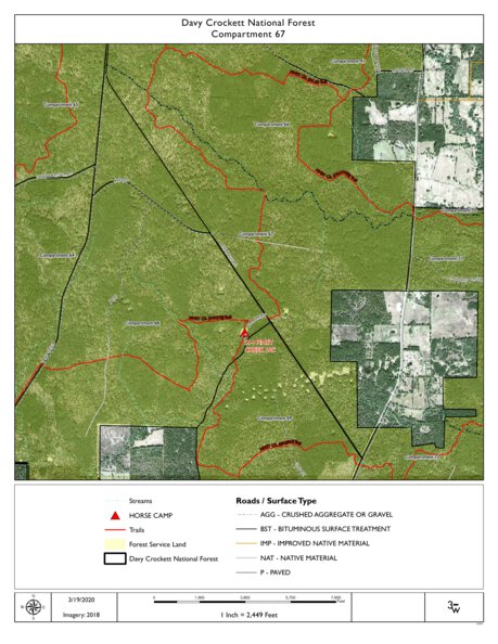 Individal Compartment Map of the Davy Crockett National Forest v85 Preview 1