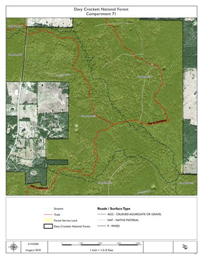 Individal Compartment Map of the Davy Crockett National Forest v90 Preview 1