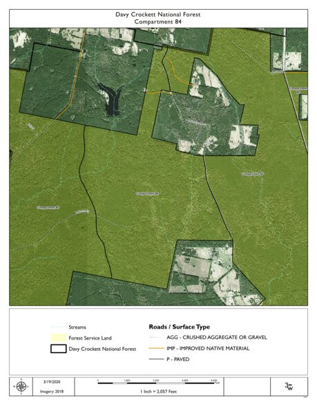 Individal Compartment Map of the Davy Crockett National Forest v103 Preview 1