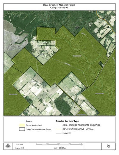 Individal Compartment Map of the Davy Crockett National Forest v112 Preview 1