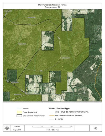 Individal Compartment Map of the Davy Crockett National Forest v101 Preview 1