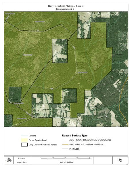 Individal Compartment Map of the Davy Crockett National Forest v101 Preview 1