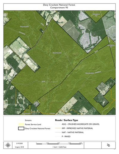 Individal Compartment Map of the Davy Crockett National Forest v113 Preview 1