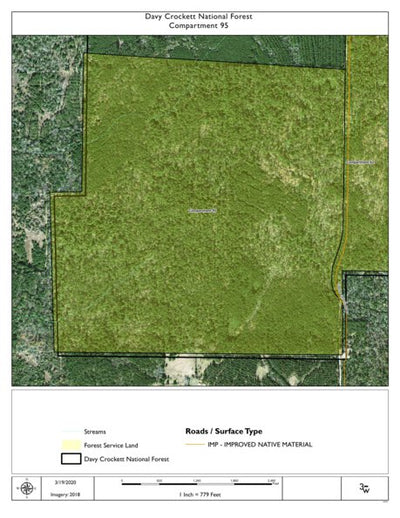 Individal Compartment Map of the Davy Crockett National Forest v115 Preview 1