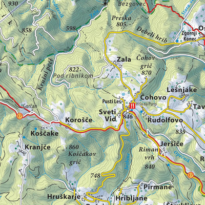 Notranjska s Snežnikom North 1:50.000 PZS Preview 3