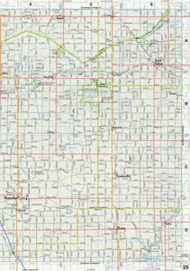 Indiana Atlas & Gazetteeer Page 25 Preview 1