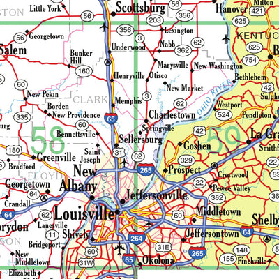 Indiana Atlas & Gazetteeer Highway Map Preview 3