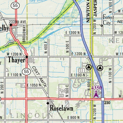 Indiana Atlas & Gazetteeer Page 24 Preview 3