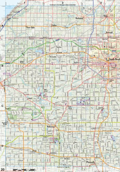 Indiana Atlas & Gazetteeer Page 20 Preview 1