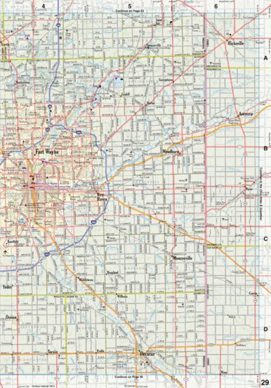 Indiana Atlas & Gazetteeer Page 29 Preview 1