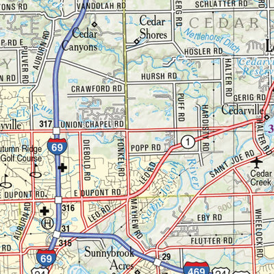 Indiana Atlas & Gazetteeer Page 29 Preview 3