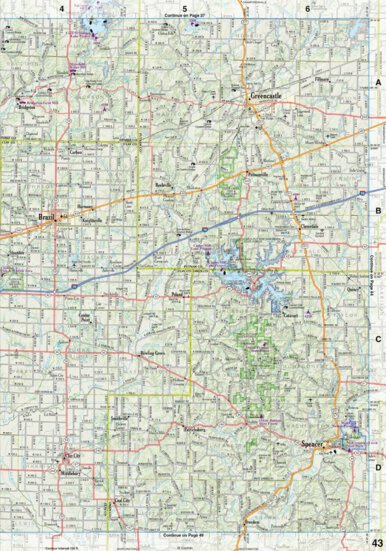 Indiana Atlas & Gazetteeer Page 43 Preview 1