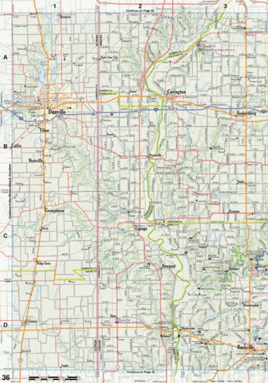 Indiana Atlas & Gazetteeer Page 36 Preview 1