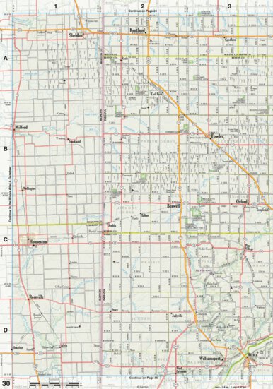 Indiana Atlas & Gazetteeer Page 30 Preview 1