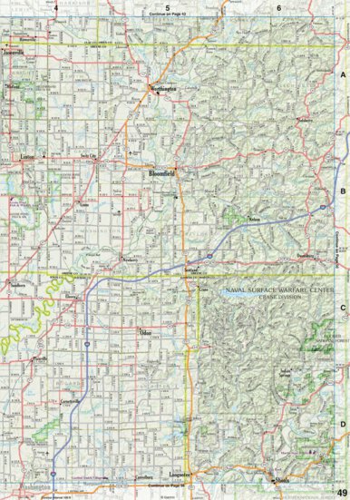 Indiana Atlas & Gazetteeer Page 49 Preview 1