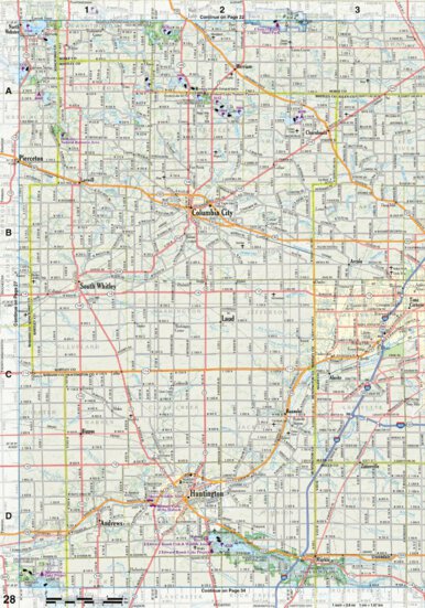 Indiana Atlas & Gazetteeer Page 28 Preview 1