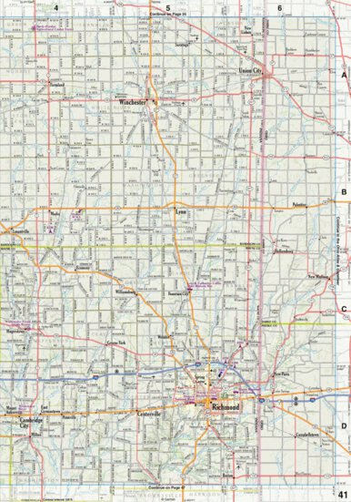 Indiana Atlas & Gazetteeer Page 41 Preview 1