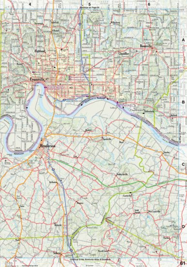 Indiana Atlas & Gazetteeer Page 61 Preview 1