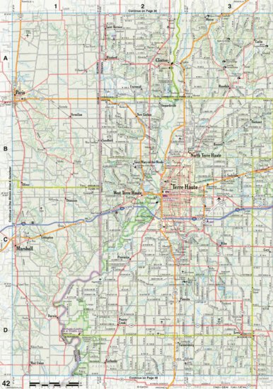 Indiana Atlas & Gazetteeer Page 42 Preview 1