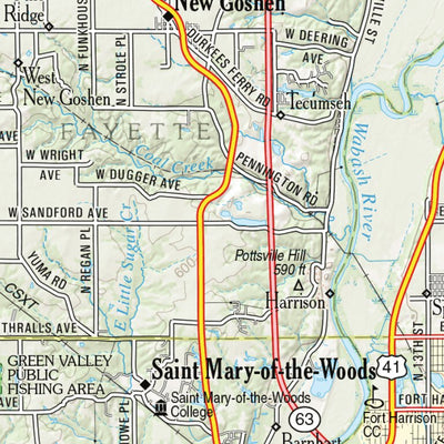 Indiana Atlas & Gazetteeer Page 42 Preview 3